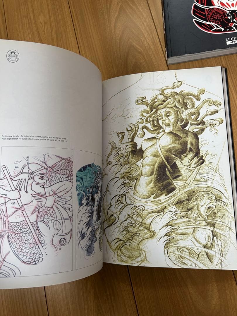 3冊タトゥースケッチブック Tattoo Sketchbook