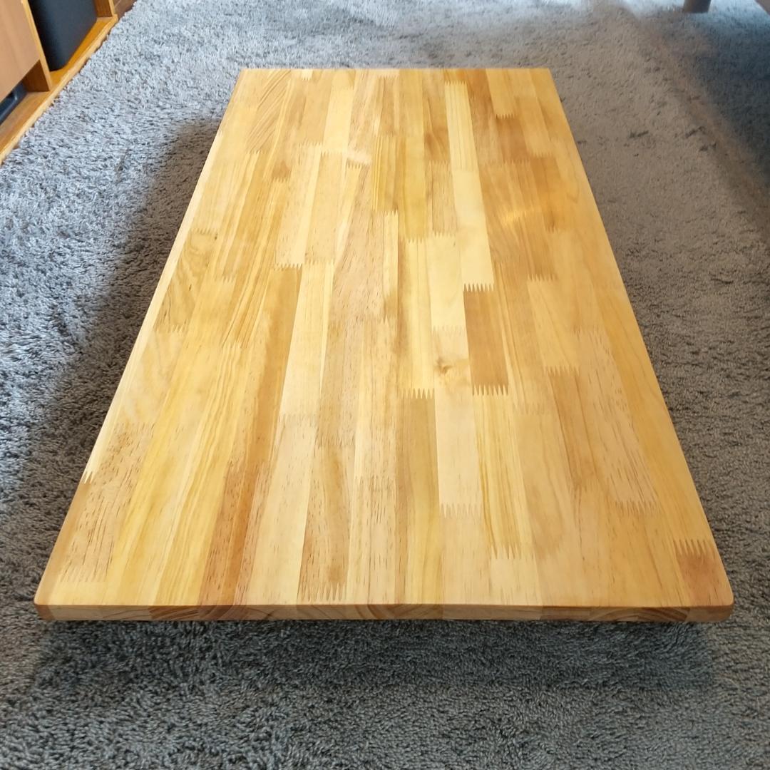 パイン無垢集成材 折りたたみローテーブル【900mm×450mm】
