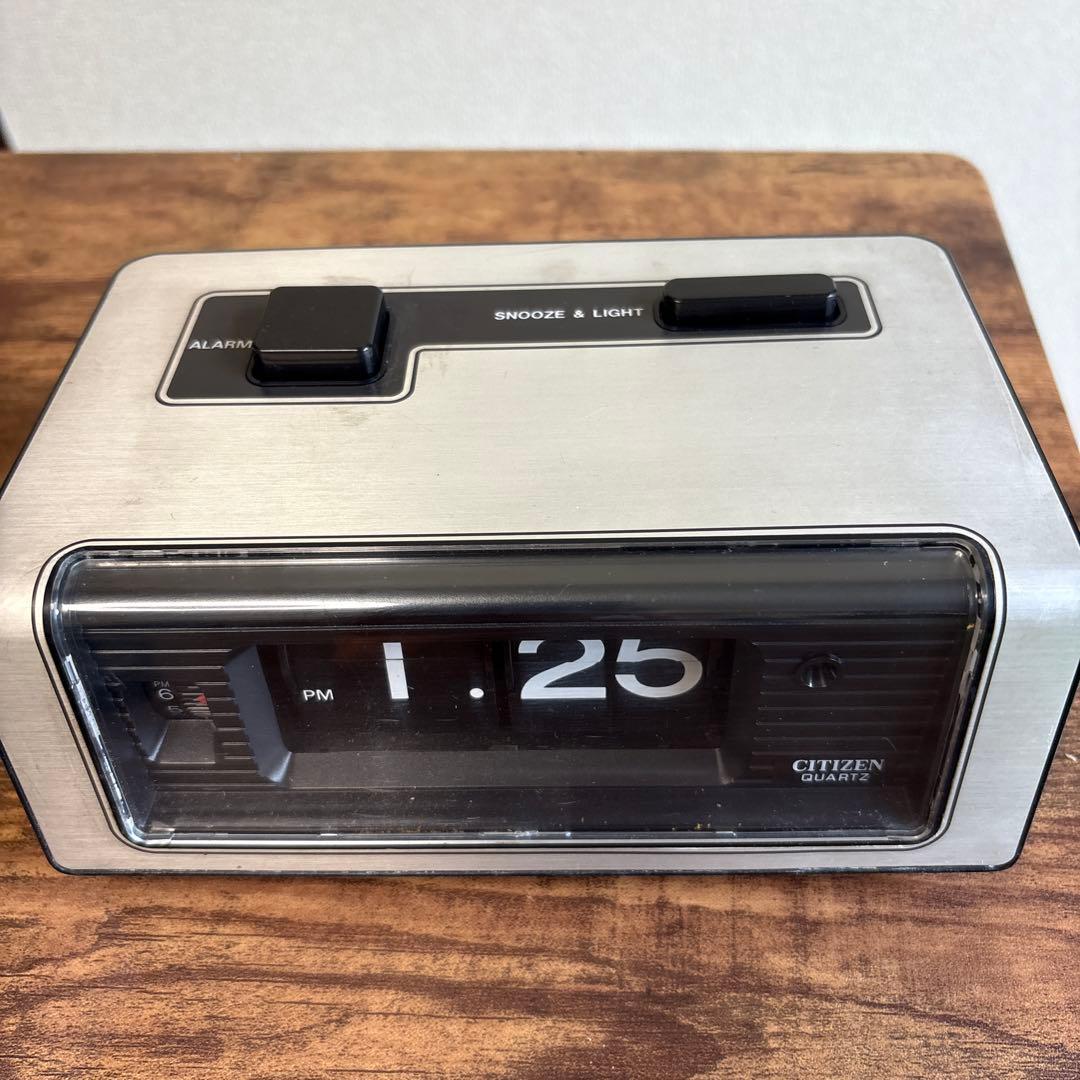 【昭和レトロ】CITIZEN　シチズン　電池式パタパタ時計　S63当時物