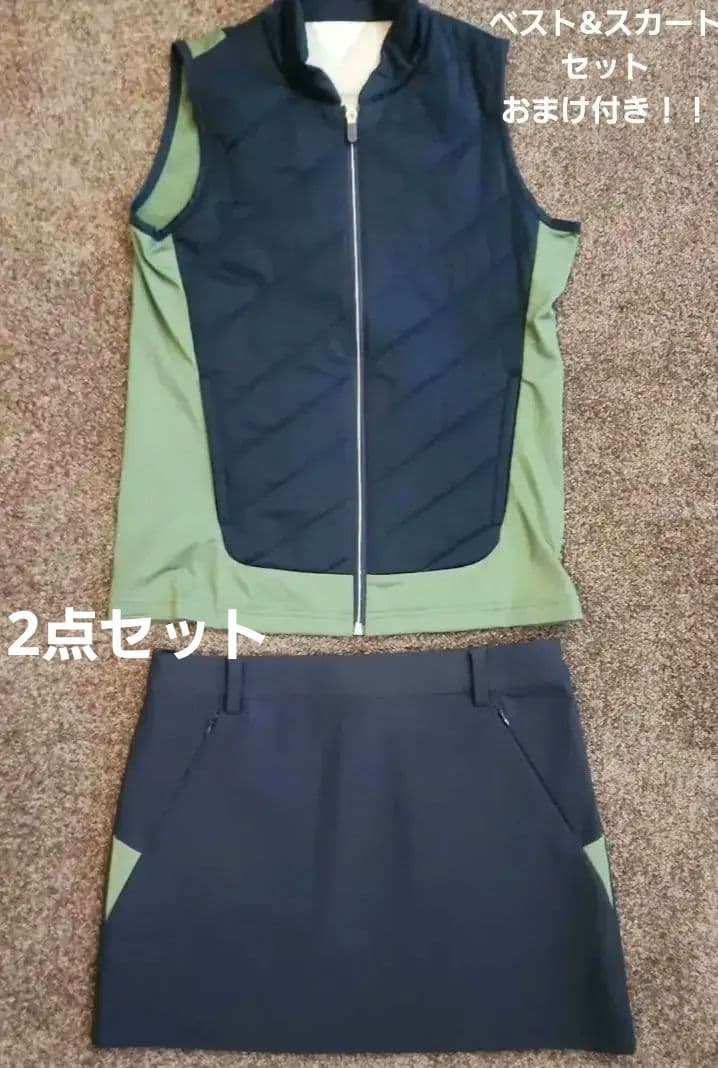 テーラーメイドゴルフ 中綿ベスト&暖かい生地スカードセットアップM～L 値下げ↓