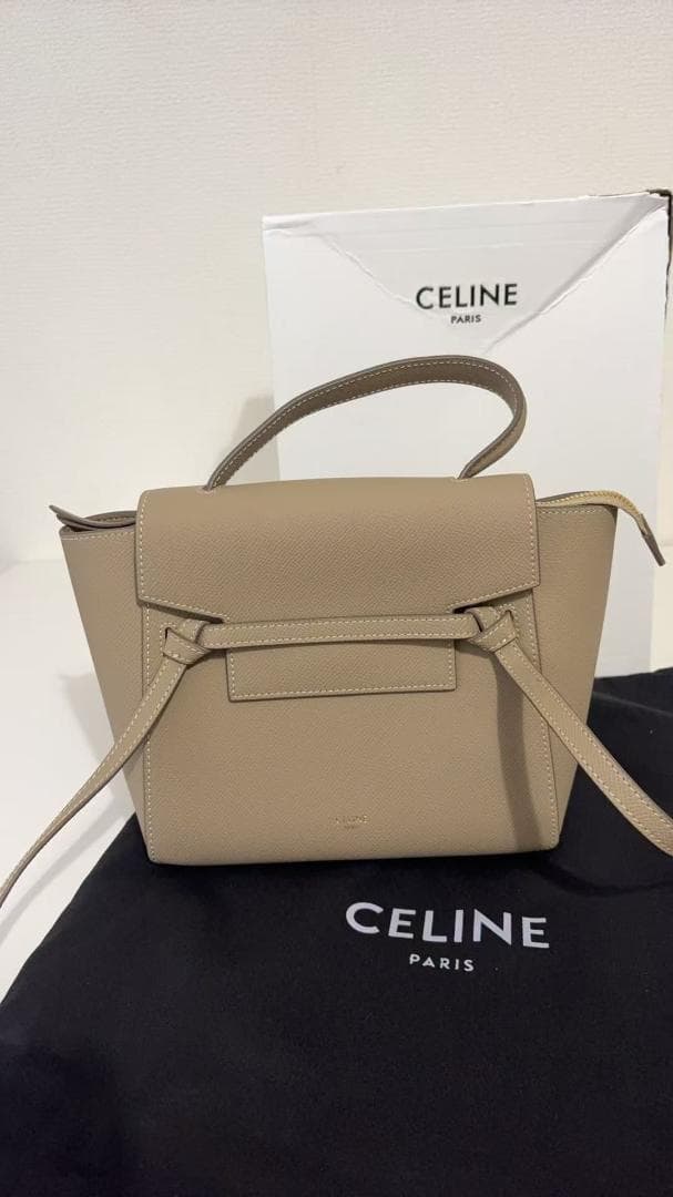 CELIńE ベージュ ショルダーバッグ