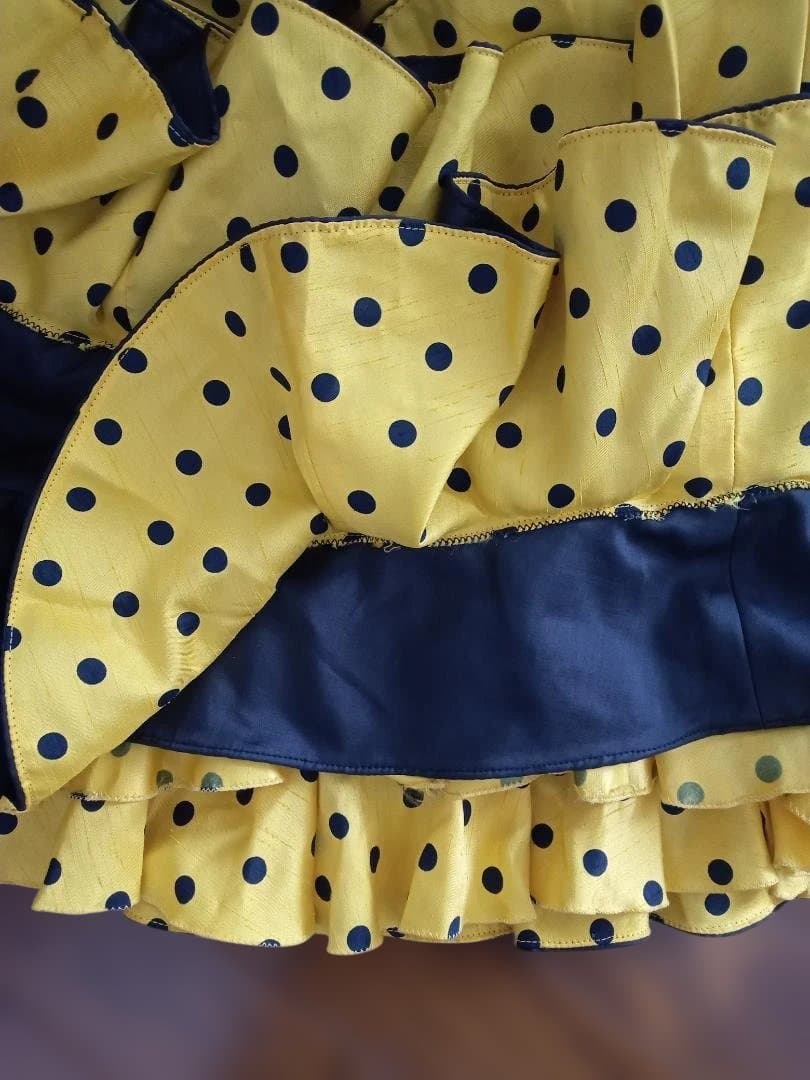 フラメンコドレス 黒と黄色