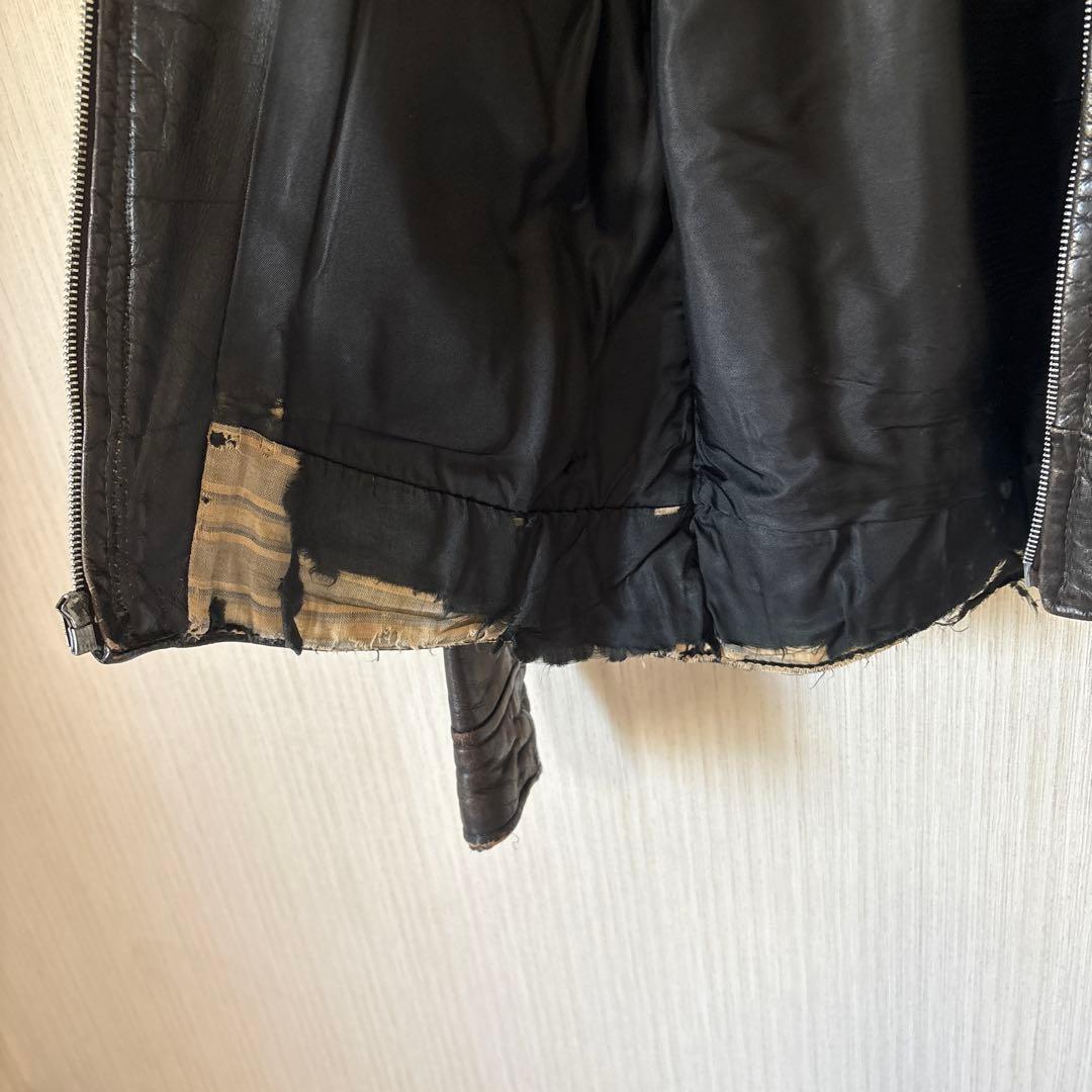 40s〜50s ヴィンテージ レザージャケット ブラック