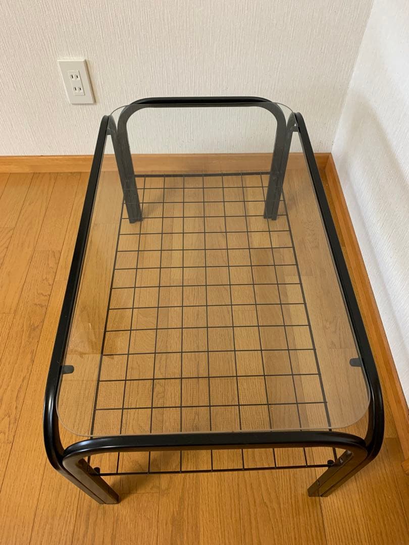 jimnyさん専用【送料無料】ガラステーブル　昭和レトロ　メタルフレーム