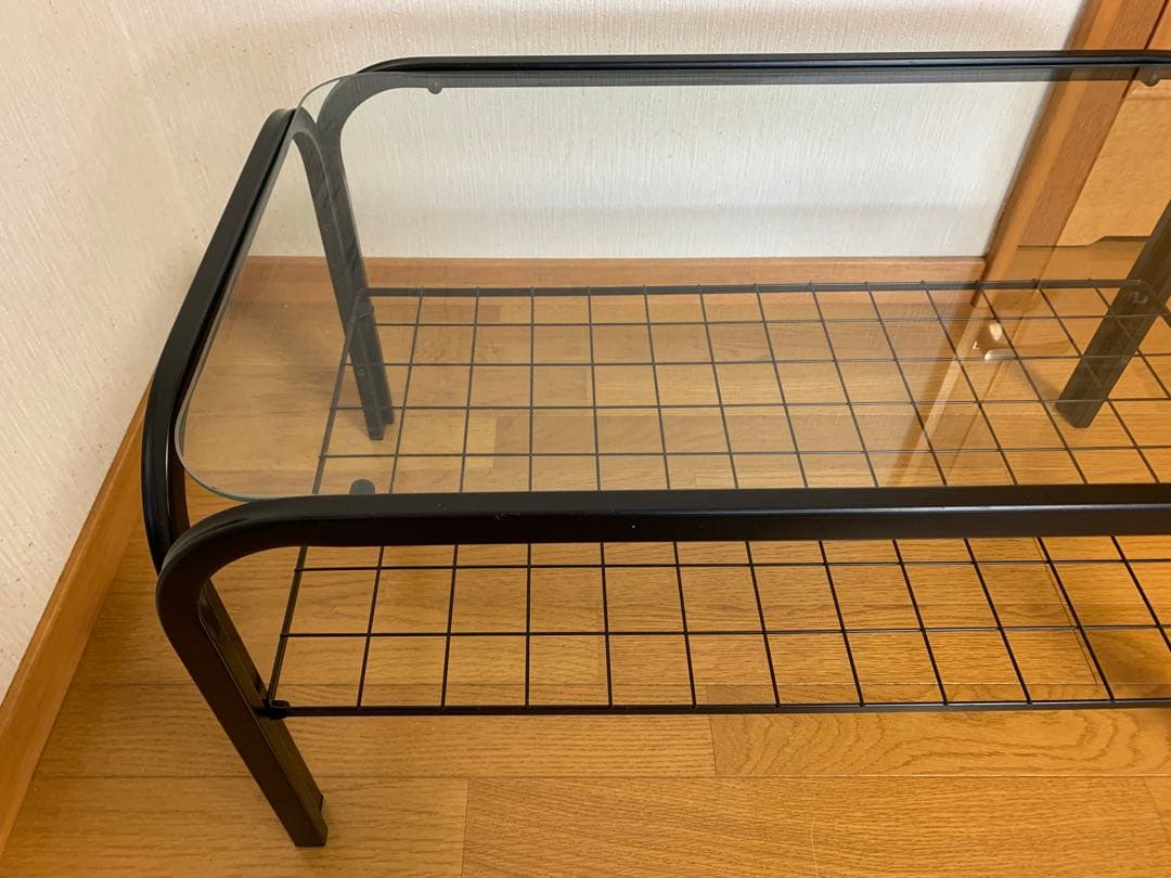 jimnyさん専用【送料無料】ガラステーブル　昭和レトロ　メタルフレーム