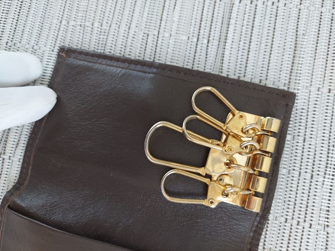 Burberry ノバチェック　レザー　４連キーケース　極美品