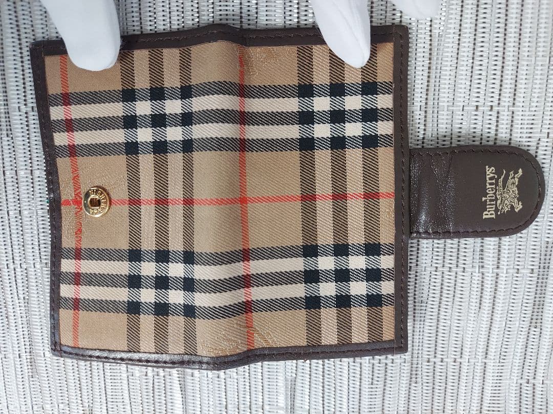 Burberry ノバチェック　レザー　４連キーケース　極美品