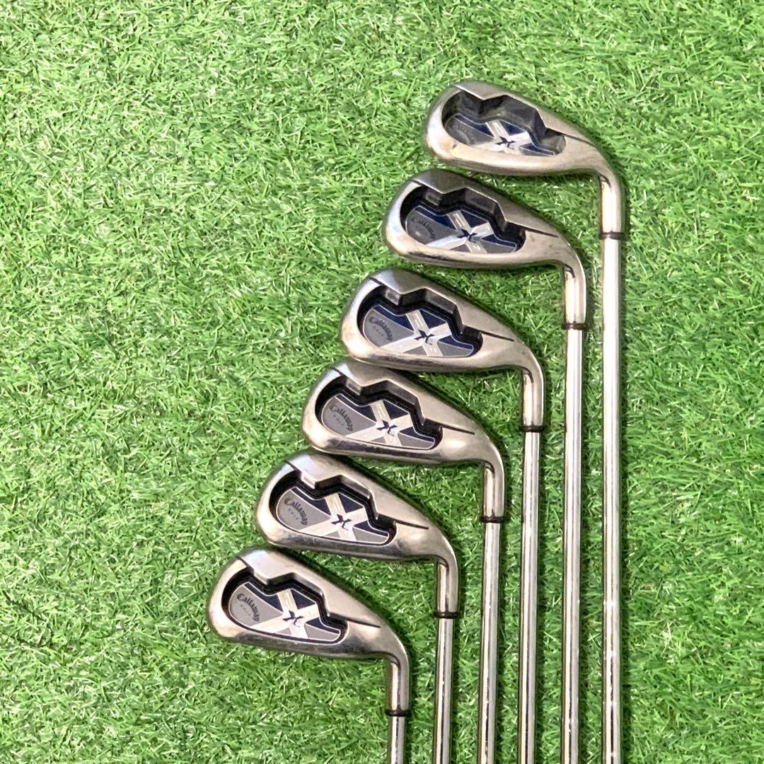 良品 Callaway/キャロウェイ X-18 FLEX S アイアンセット