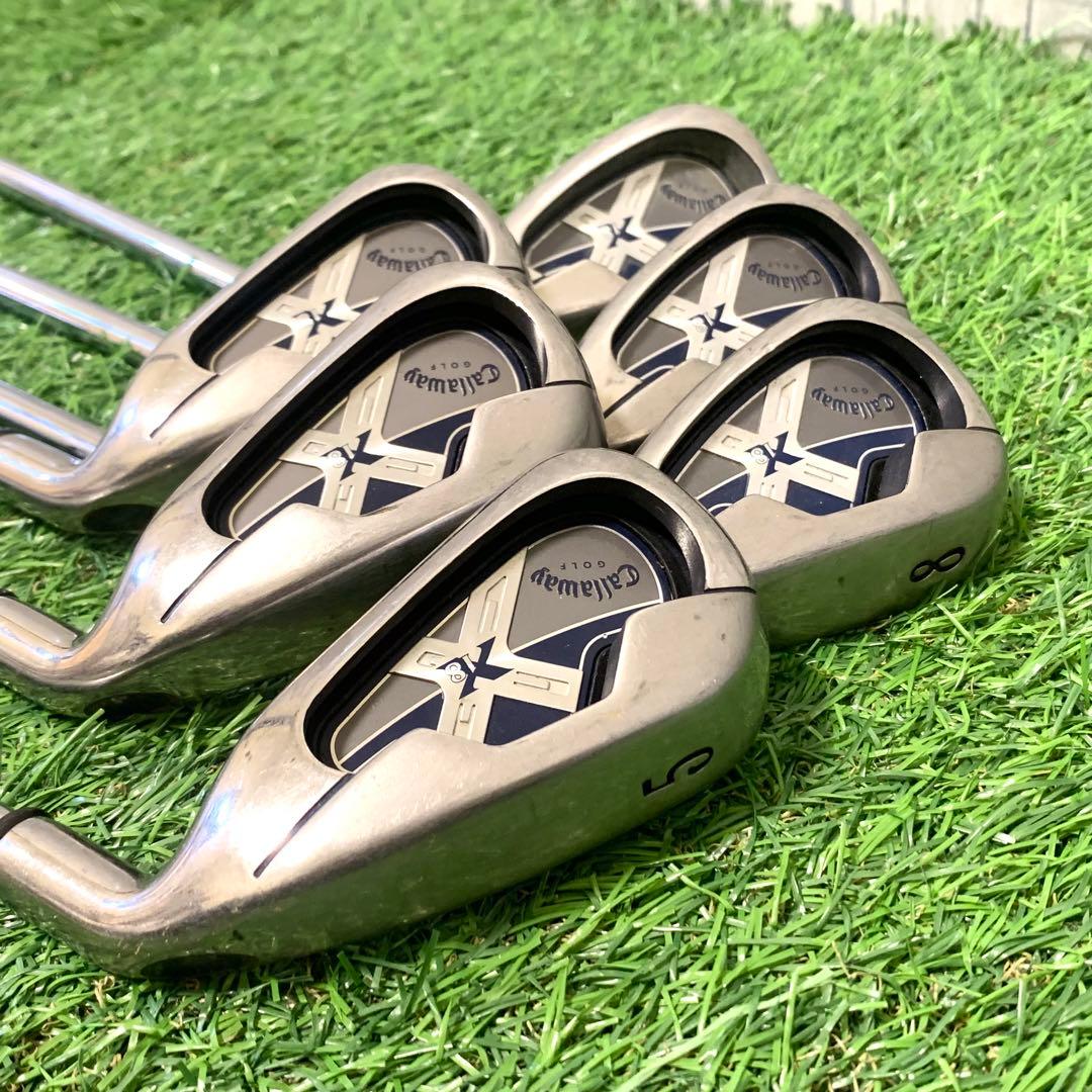 良品 Callaway/キャロウェイ X-18 FLEX S アイアンセット