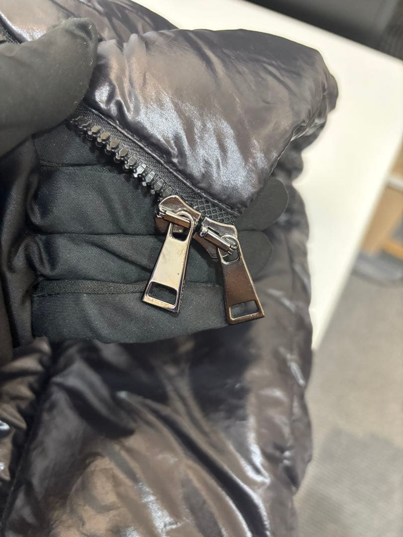 モンクレール MONCLER ブラック ダウンベスト サイズ1