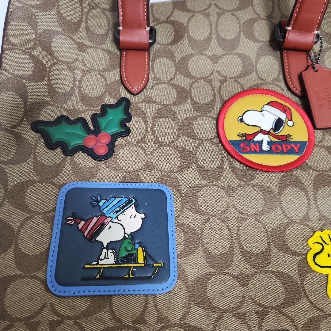希少【COACH】スヌーピー　コラボ　グラハム ストラクチャード トート
