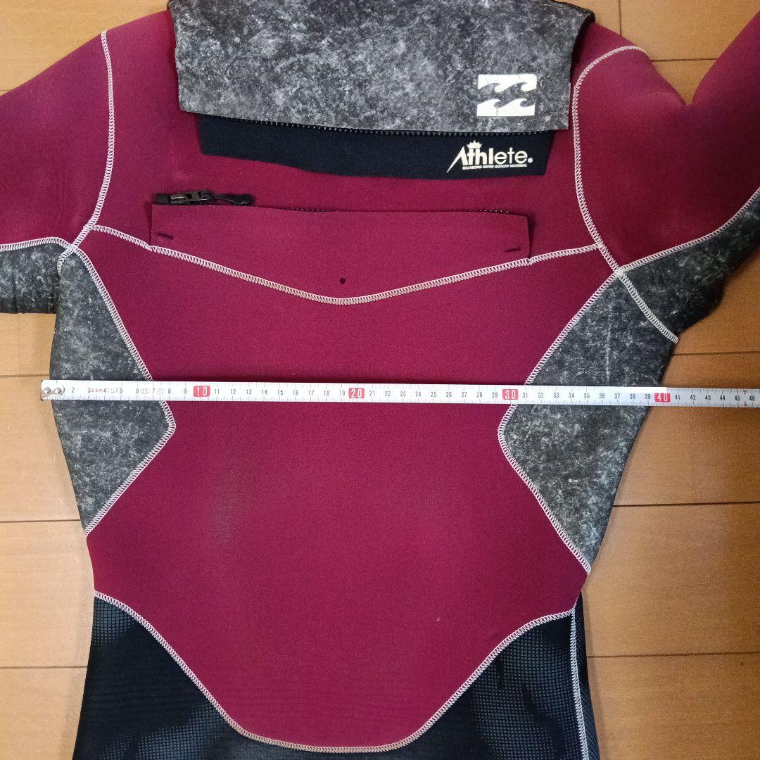 BILLABONG 3m フルスーツ ワインレッド・黒