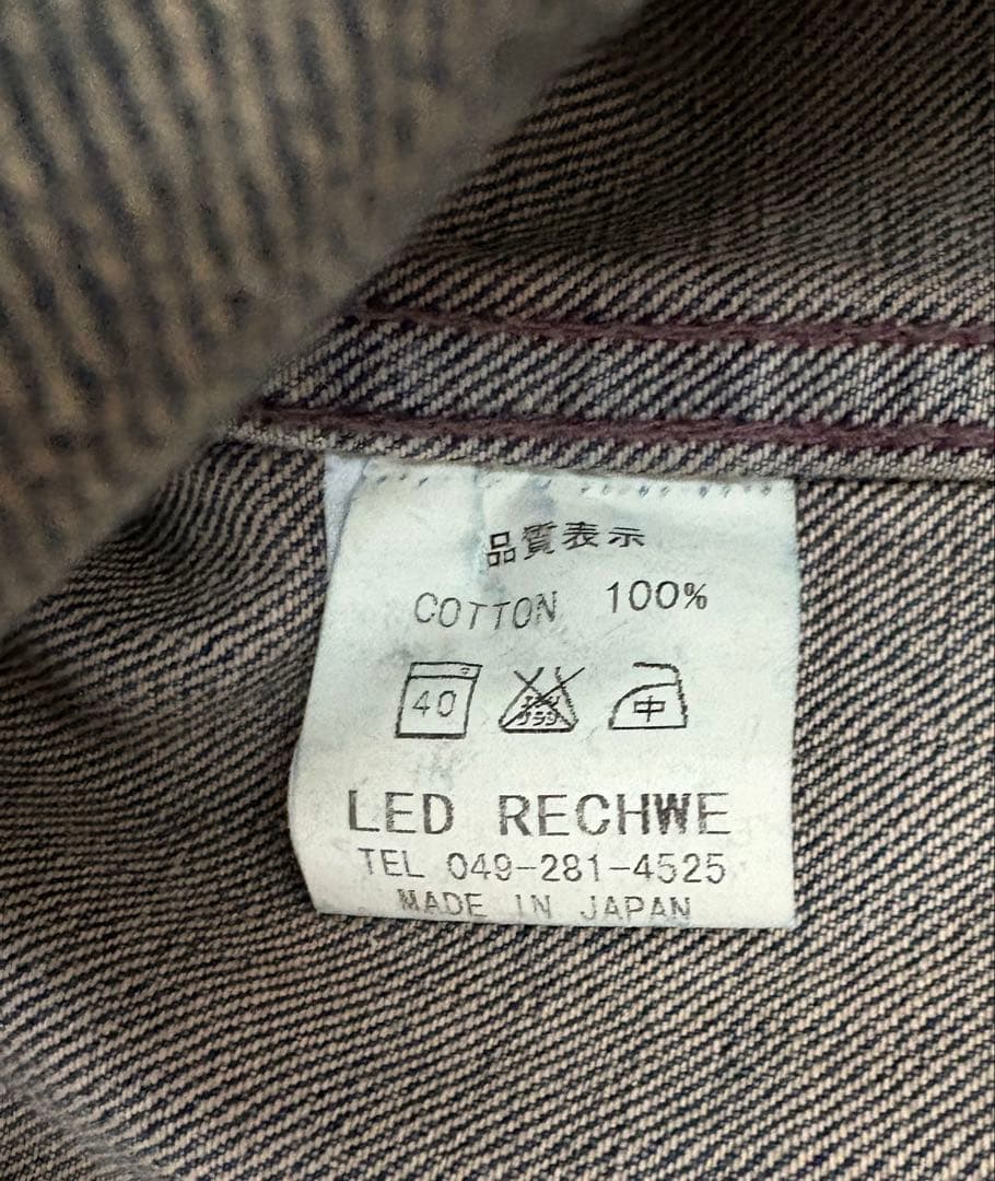 LED RECHWE レッドリーチュエ デニムジャケットＳ 伊利篤