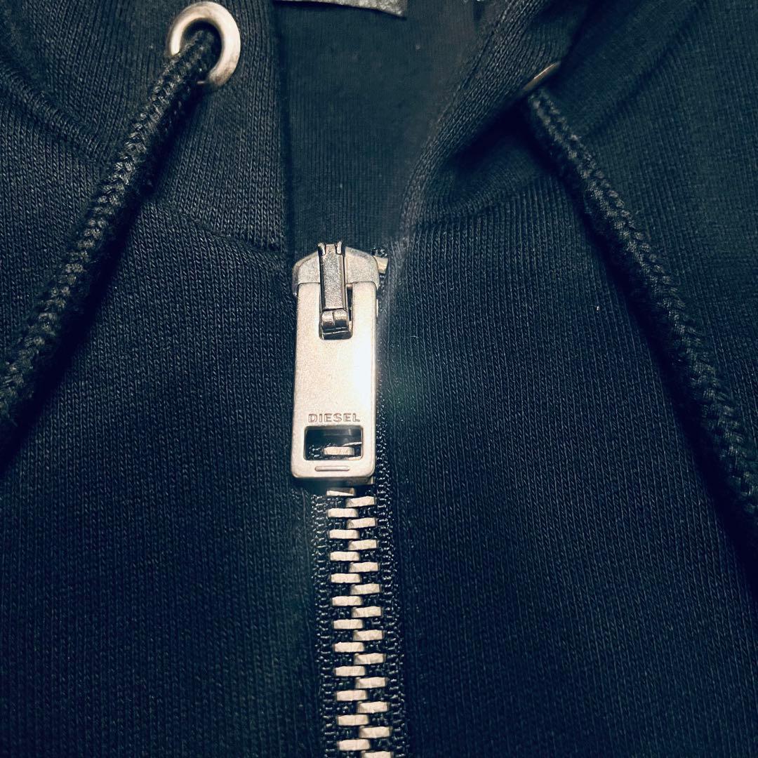 DIESEL ディーゼル レザー切り返しパーカー レザーパーカー