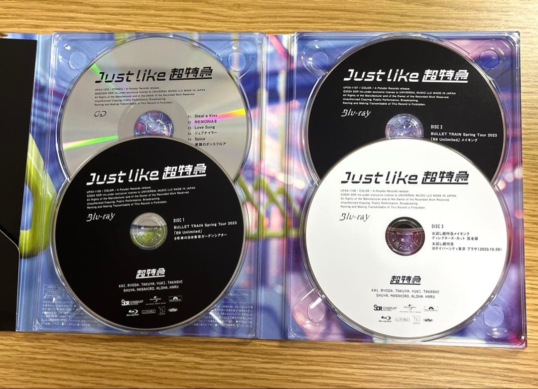 超特急　just like 初回限定盤　Blu-ray