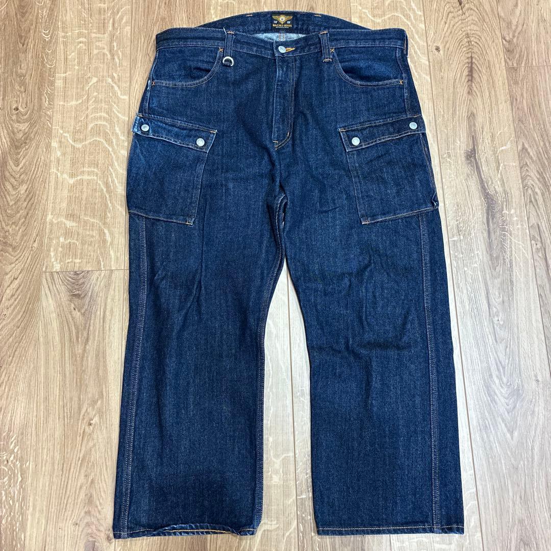 【児島ジーンズ】デニムパンツ 40㌅ カーゴポケット 希少サイズ