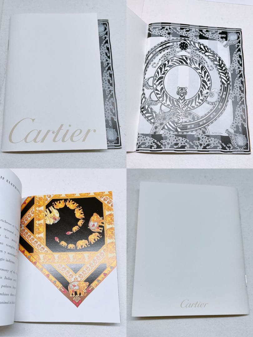 H*a様 Cartier スカーフ シルク 正方形 ブルー系 大判 カルティエス