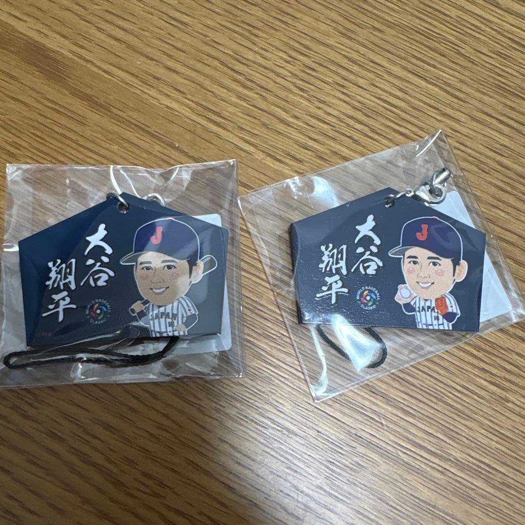WBC 侍ジャパン 大谷翔平 山本由伸 絵馬キーホルダー 缶バッジ タオル
