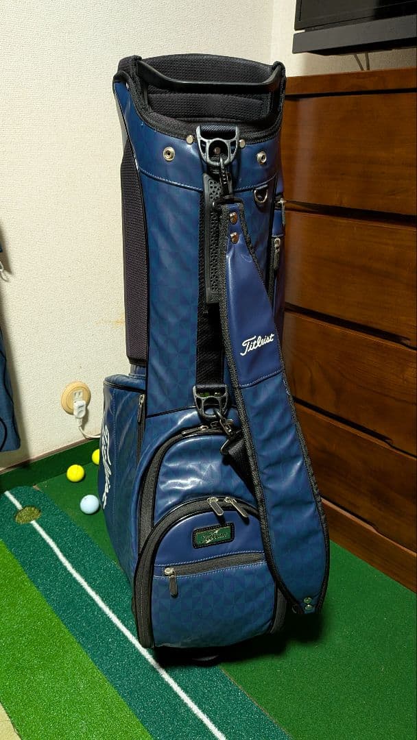 美品！Titleist ネイビー 限定品:軽量スタンドキャディバッグ