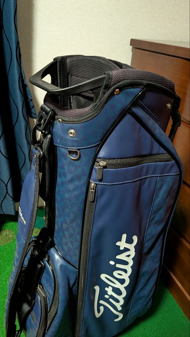 美品！Titleist ネイビー 限定品:軽量スタンドキャディバッグ