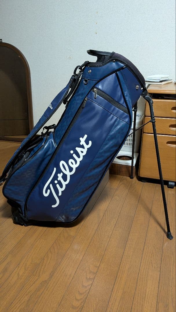 美品！Titleist ネイビー 限定品:軽量スタンドキャディバッグ