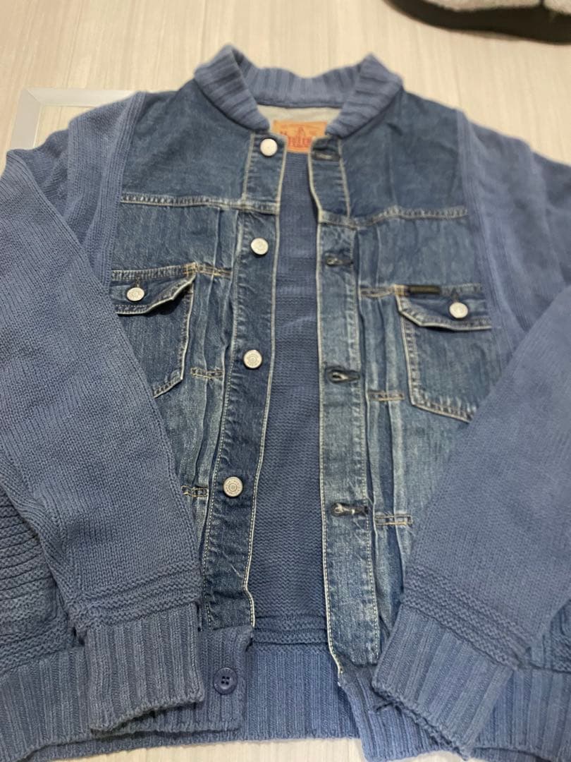 hysteric glamour ヒステリックグラマー　デニム・ニットジャケット
