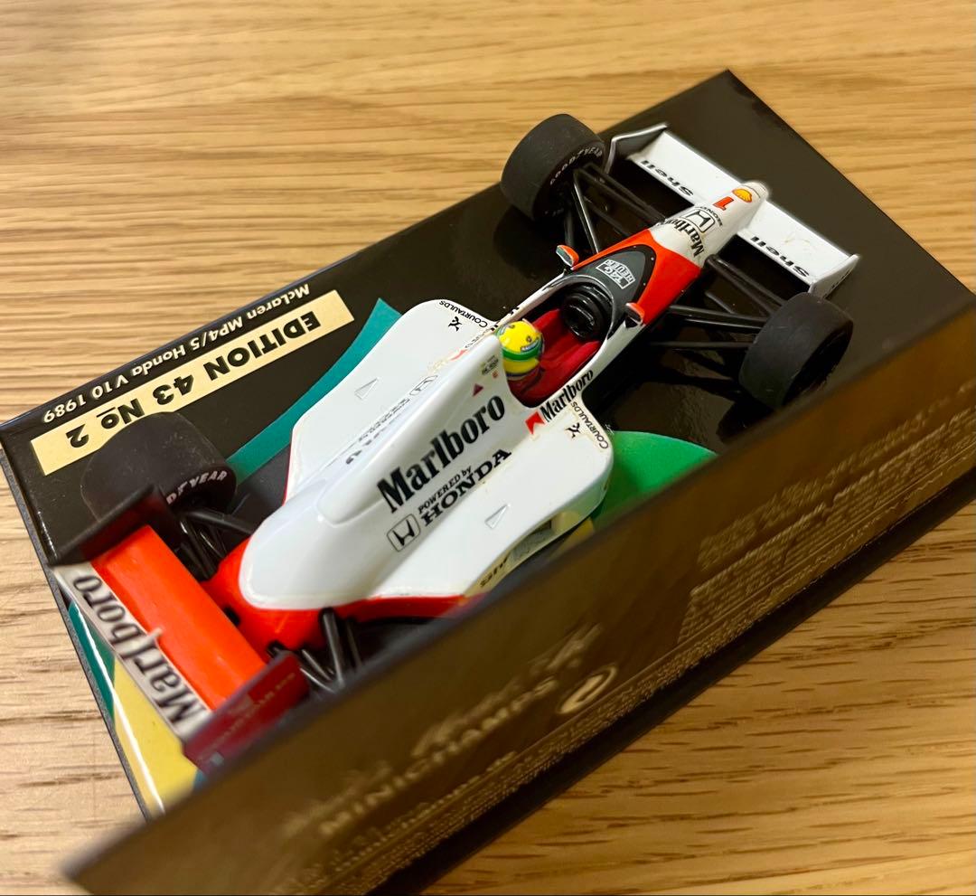 ミニチャンプス F1 マクラーレンホンダ MP4/5 A.セナ マルボロ仕様