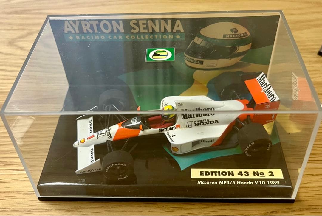 ミニチャンプス F1 マクラーレンホンダ MP4/5 A.セナ マルボロ仕様