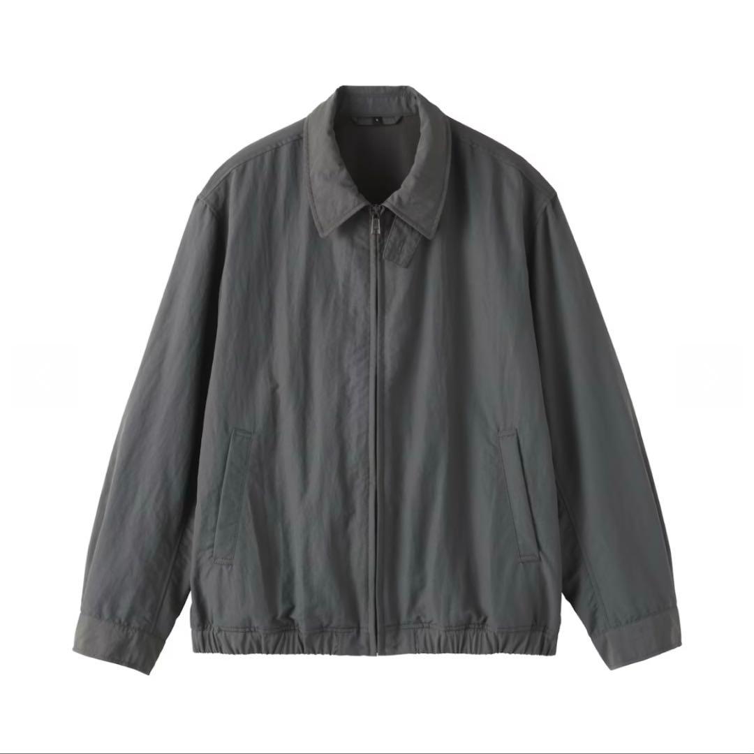 無印良品　撥水ジップアップブルゾン　チャコールグレー XL