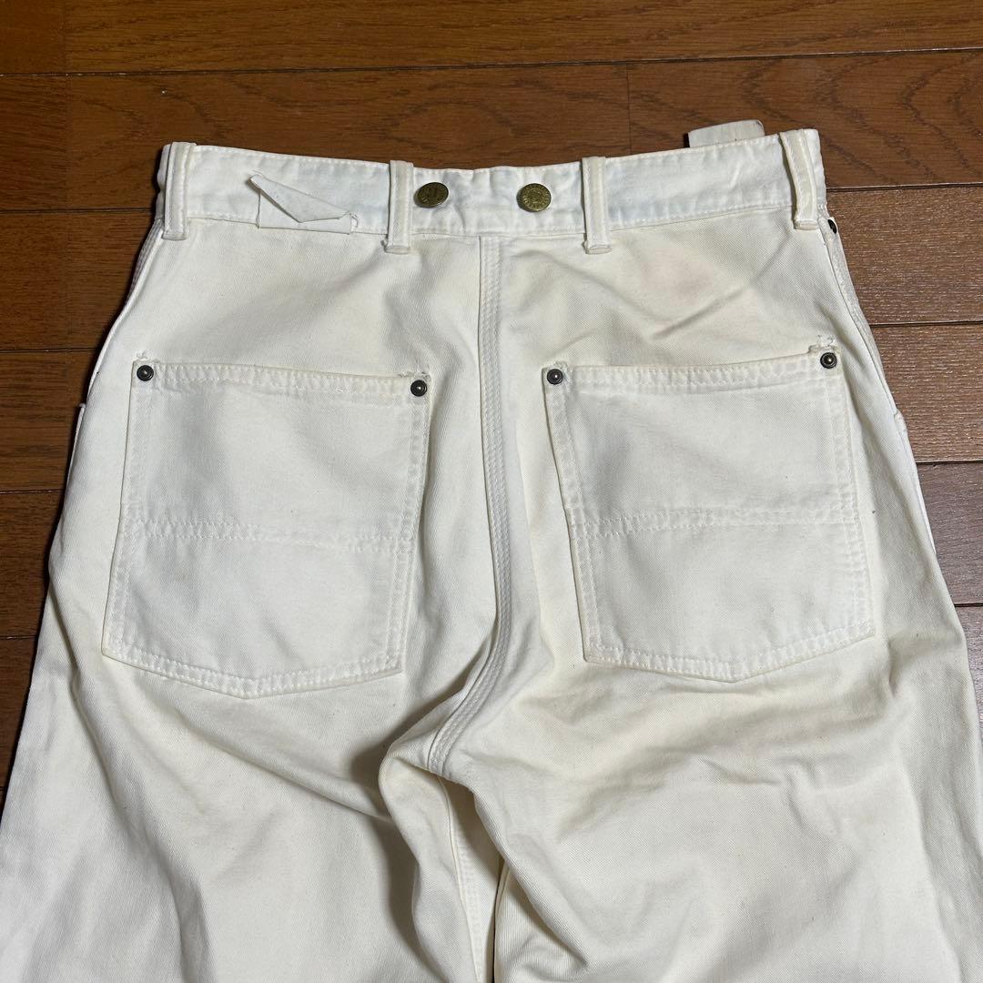 Carhartt ハートタグ 復刻 ダブルニー ホワイト サスペンダー付き