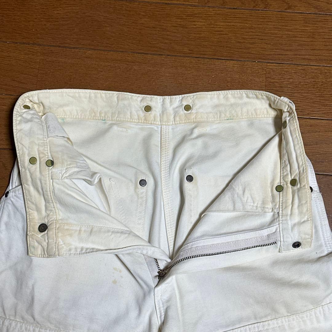 Carhartt ハートタグ 復刻 ダブルニー ホワイト サスペンダー付き