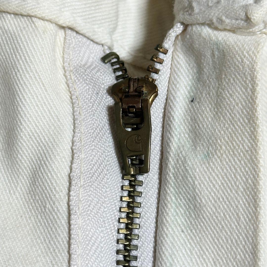 Carhartt ハートタグ 復刻 ダブルニー ホワイト サスペンダー付き