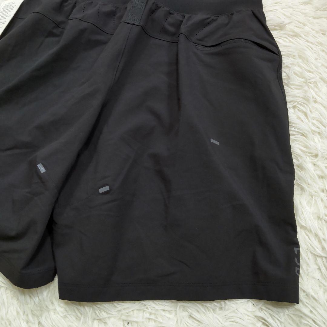 【新品】ルルレモン ハーフパンツ インナーショーツ付き メンズ M ブラック