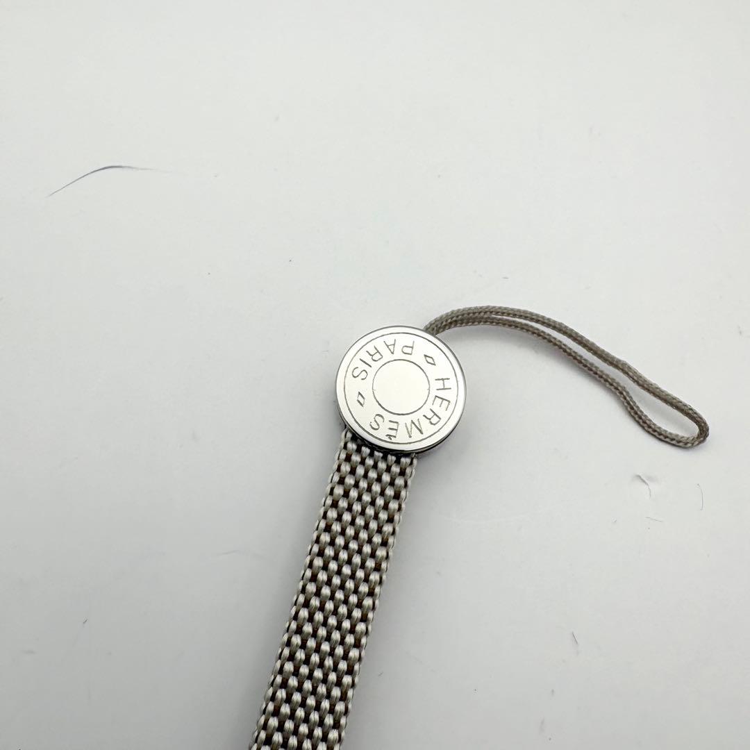 HERMES エルメス　シルバー　セリエ　キャンパス　ストラップ
