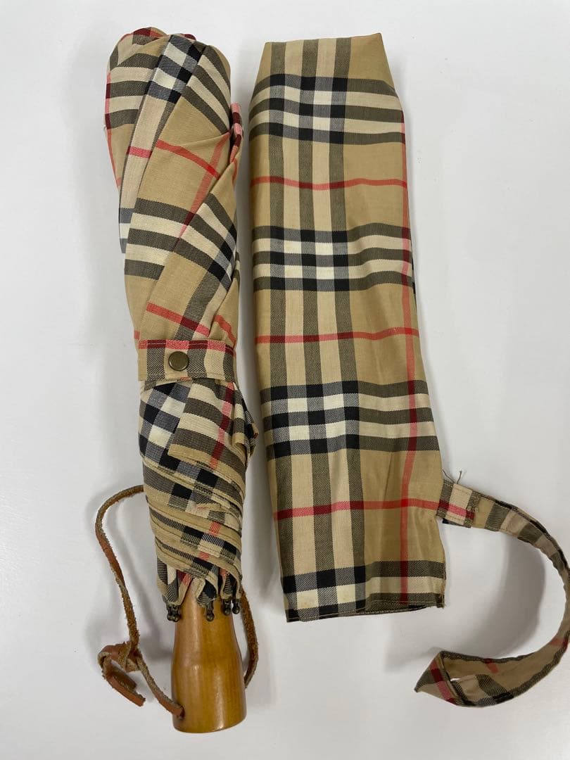 【未使用品】BURBERRY バーバリー 折り畳み傘 ノバチェック