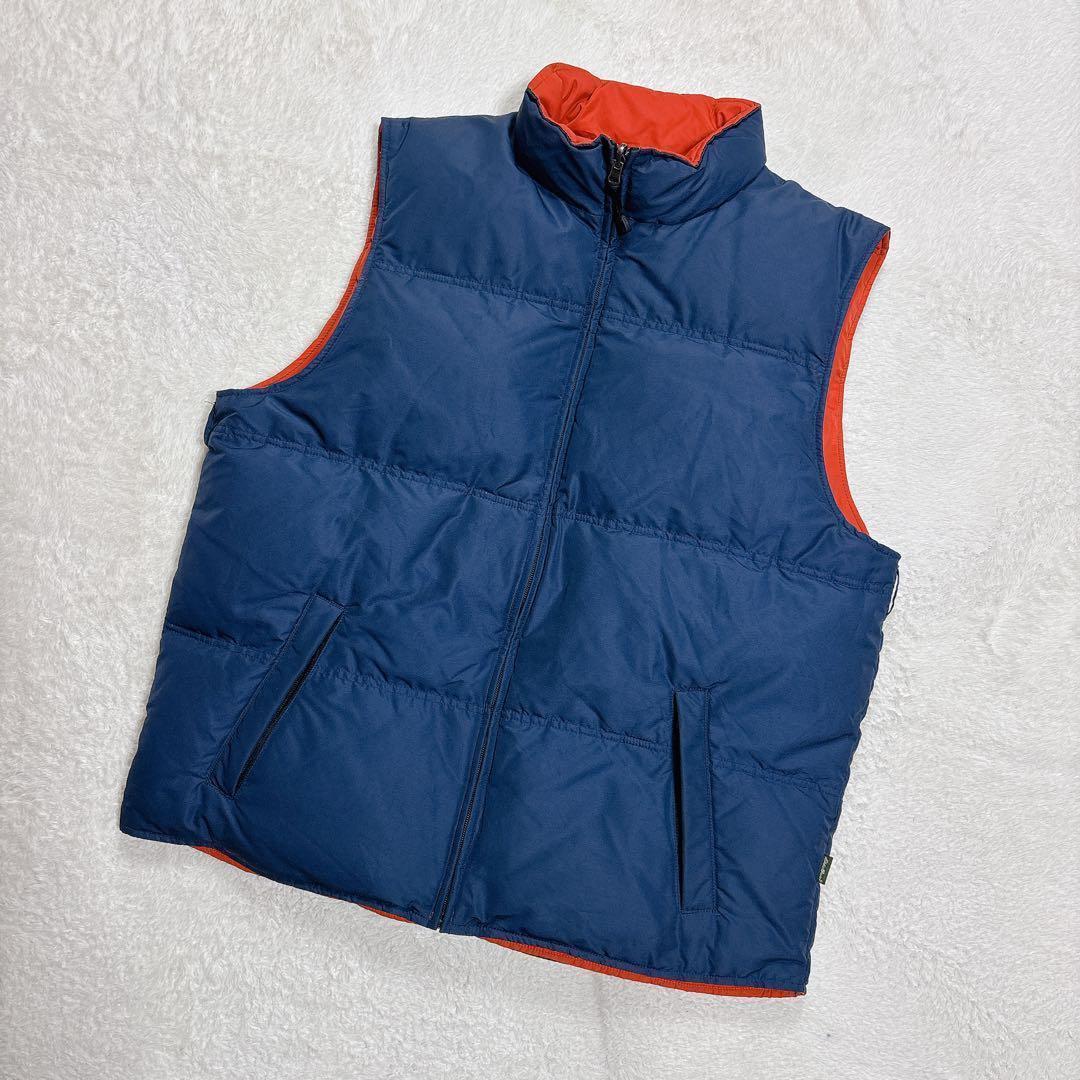 Eddie Bauer エディーバウアー グースダウンベストリバーシブル XL