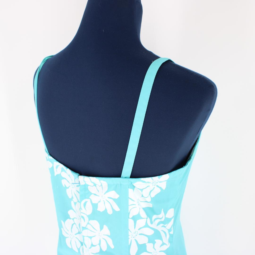 【美品 フラダンス衣装】TAHITI IMPORTS 水色 ドレス ワンピース