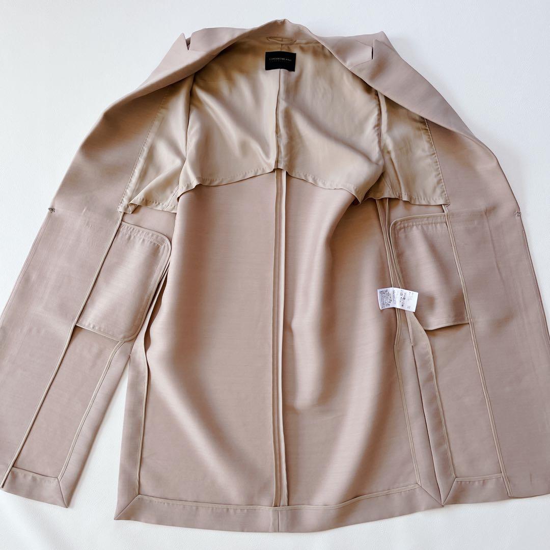 超美品✨22AW TOMORROWLAND ウールシルクタッサー ロングジレ