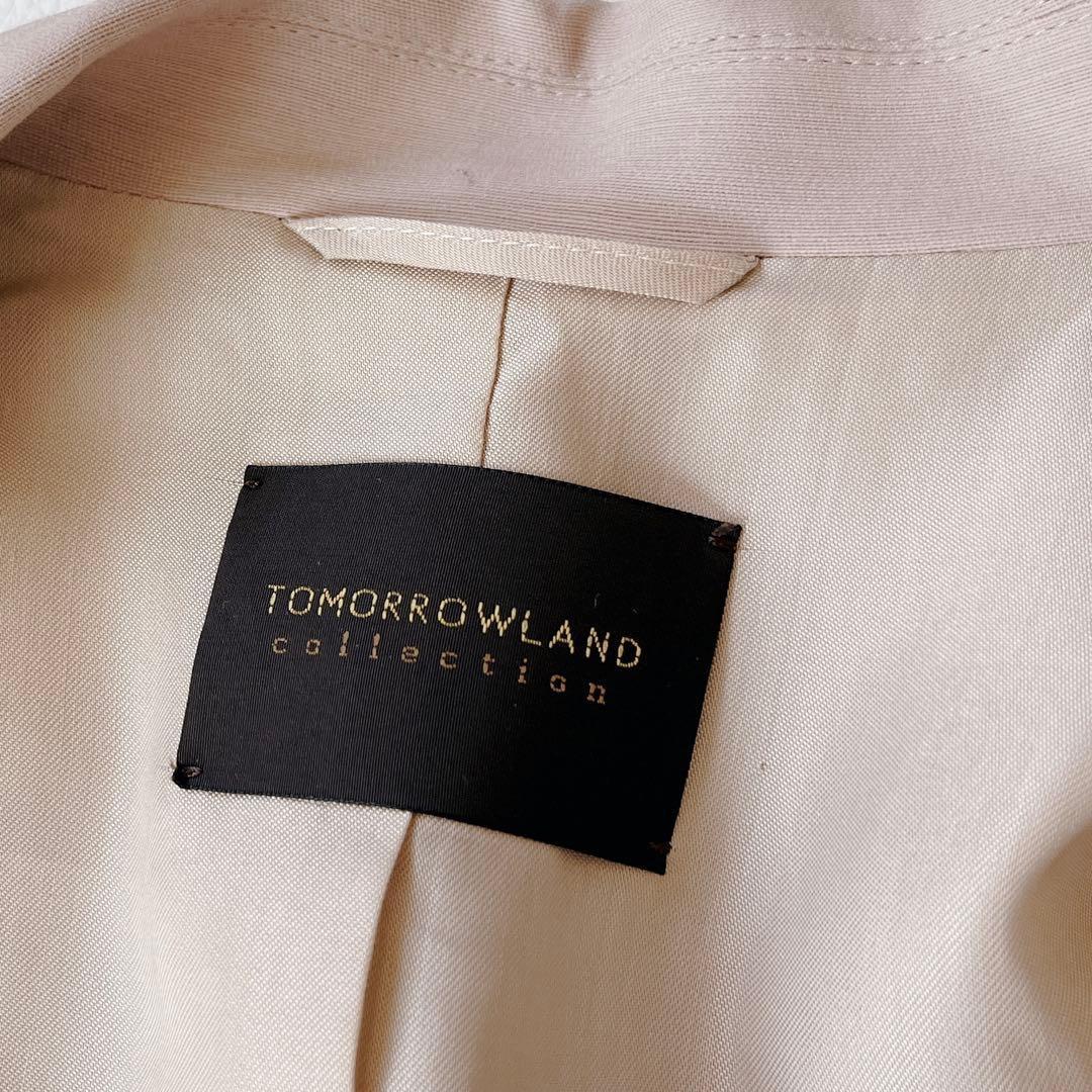 超美品✨22AW TOMORROWLAND ウールシルクタッサー ロングジレ