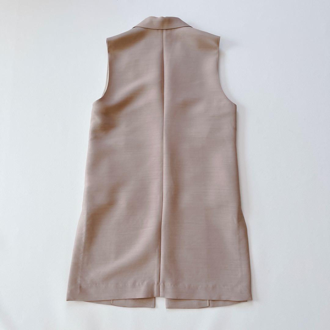 超美品✨22AW TOMORROWLAND ウールシルクタッサー ロングジレ