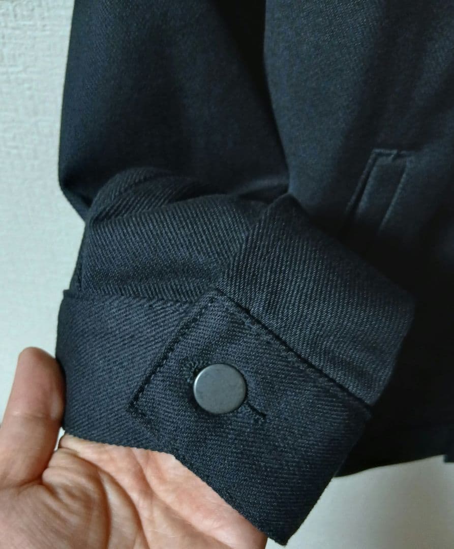 【未使用！】MUJI Labo　L　再生ポリエステルデニムジャケット　ブラック