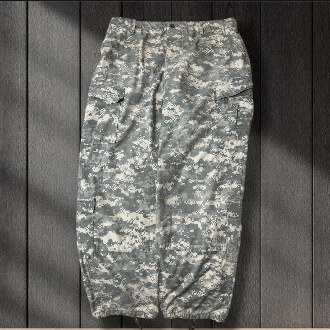 た*し様 4040/US ARMY米軍実物コンバッドデジカモカーゴパンツダブルニ
