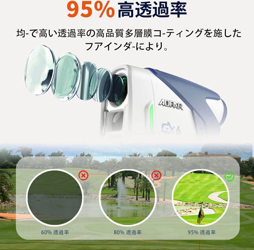 ゴルフ 距離計 0.02秒 ゴルフ レーザー 141g軽量 小型 手ブレ補正