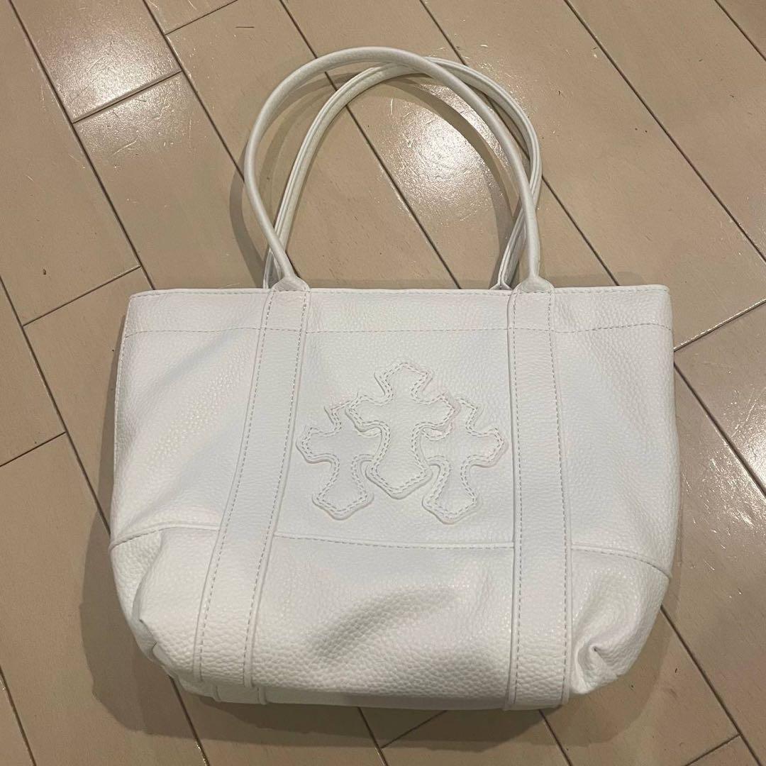 CHROME HEARTS クロムハーツ トートバッグ スリーセメタリーホワイト