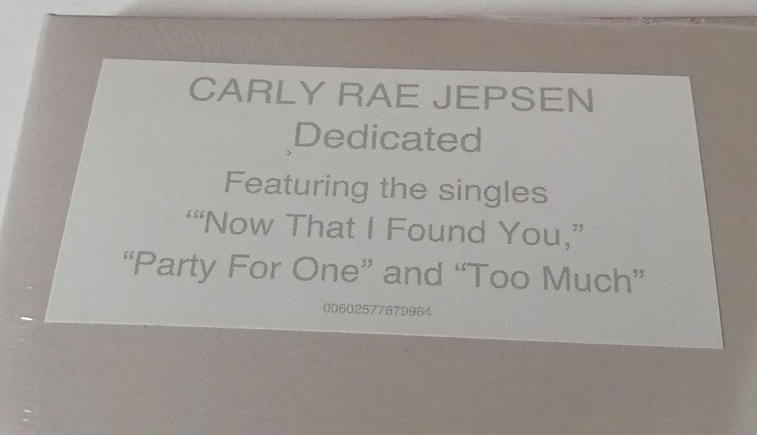 カーリーレイジェプセン Dedicated デディケイティッド LP盤 洋楽