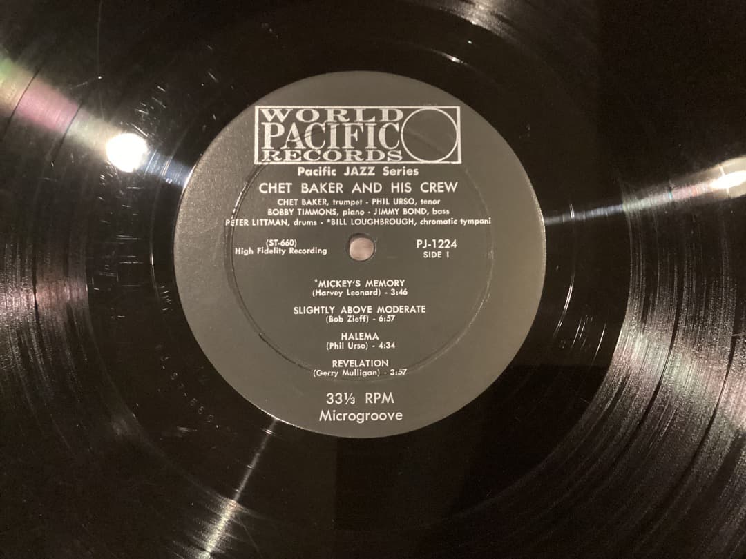 Chet Baker & Crew レコード PJ-1224
