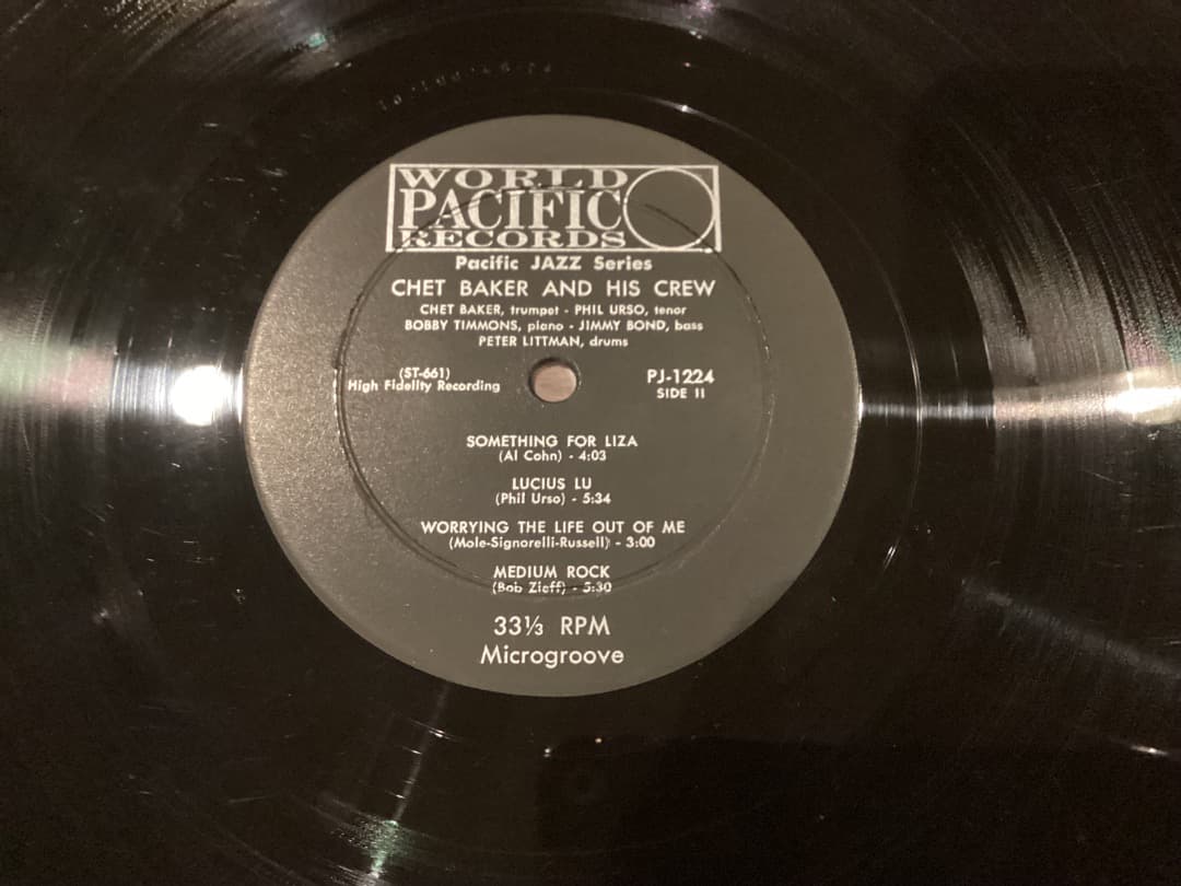 Chet Baker & Crew レコード PJ-1224
