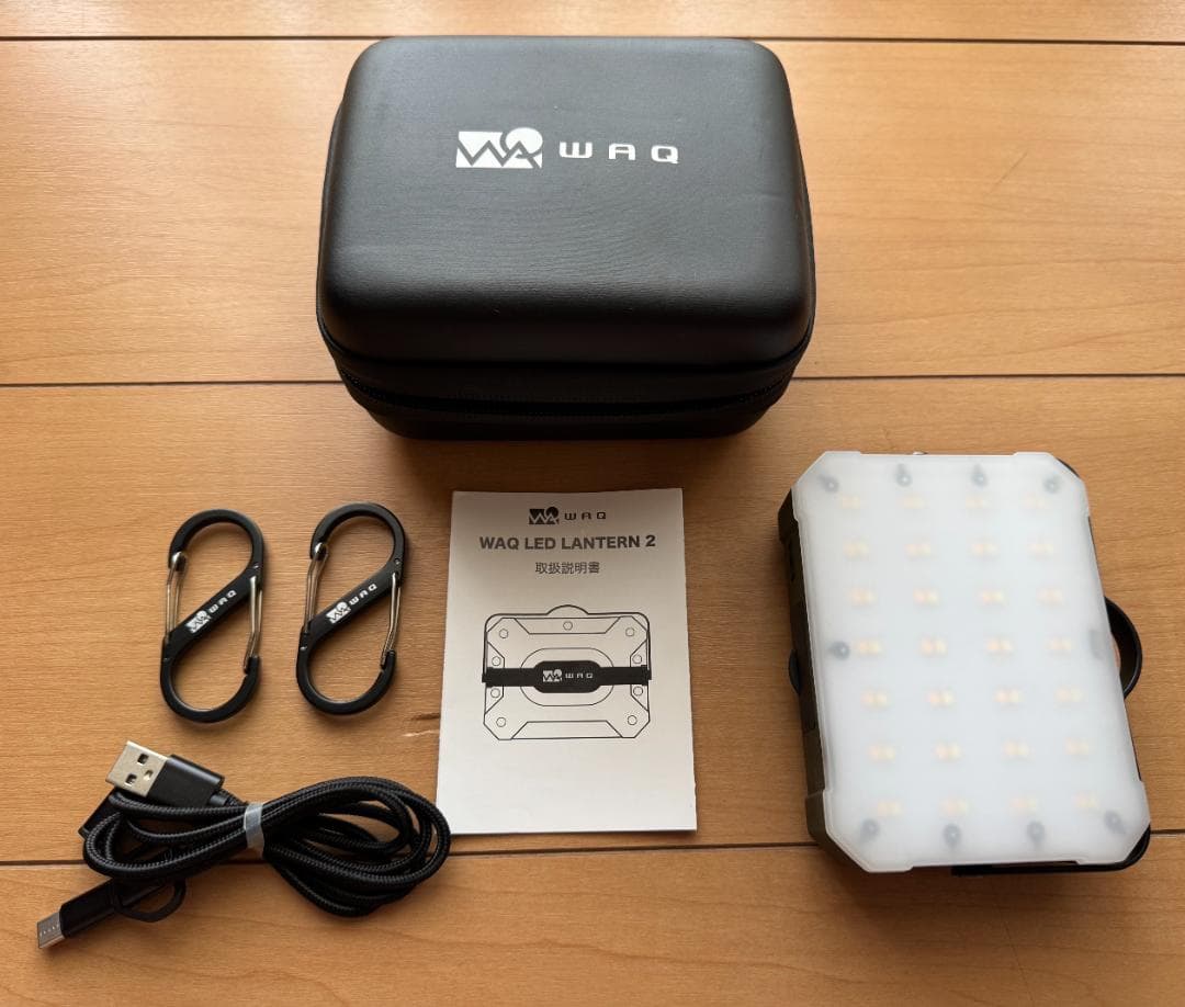 WAQ LEDランタン2 オリーブ モバイルバッテリー機能付
