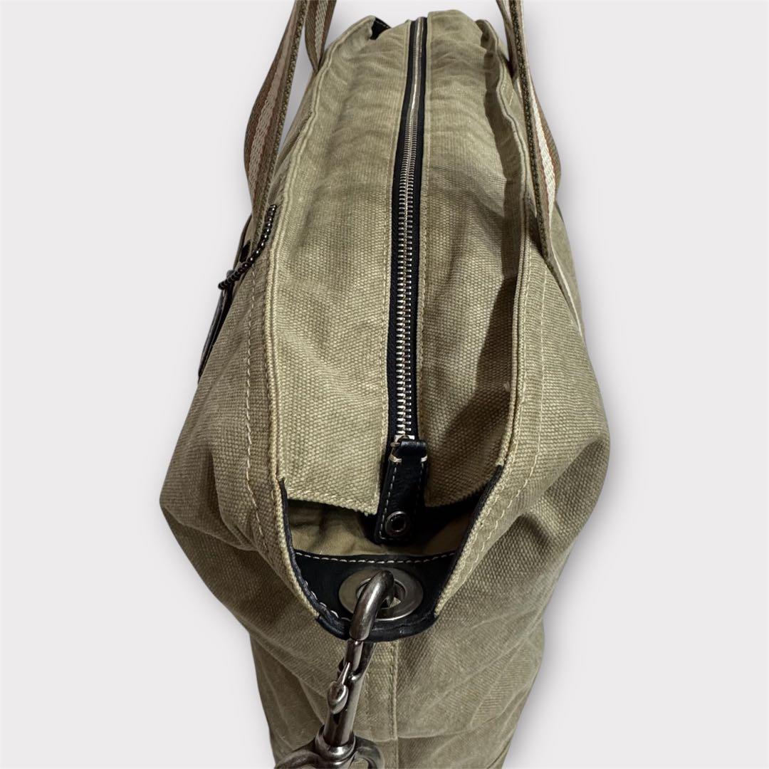 【レア】COACHコーチ キャンバス レザーショルダートートバッグ2WAY⭐︎A4