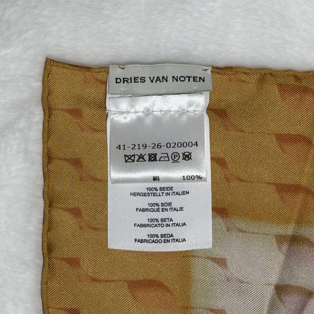 DRIES VAN NOTEN シルクスカーフ ORN/65×63